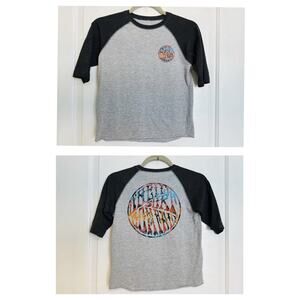 O'NEILL Boys Youth Henley Raglan Graphic Tee T-Shirt Casual California S 7 /8